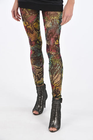 printed sheer leggings