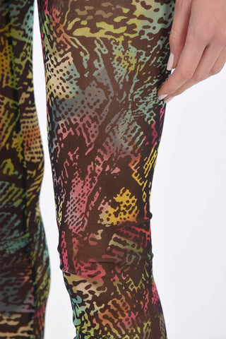 printed sheer leggings