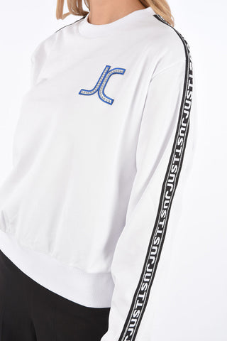 logoed side band crew-neck sweatshirt