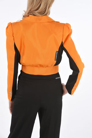 peak lapel cropped jacket