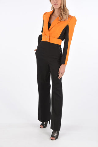 peak lapel cropped jacket