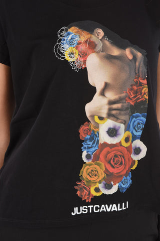 printed asymmetrical t-shirt