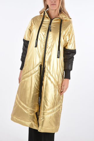 reversible maxi outerwear jacket