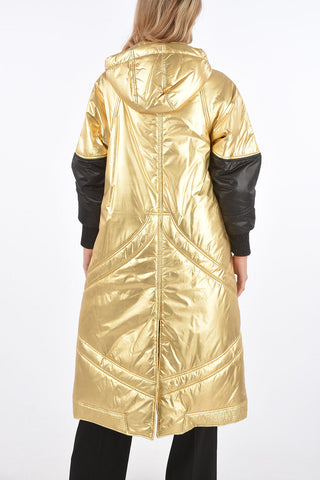 reversible maxi outerwear jacket