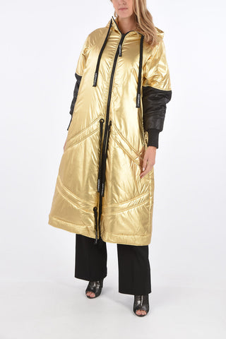 reversible maxi outerwear jacket