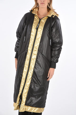 reversible maxi outerwear jacket