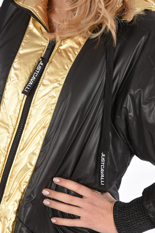 reversible maxi outerwear jacket