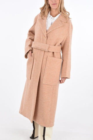 Virgin Wool Belted LAB SPORT Maxi Coat