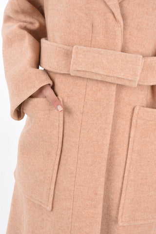 Virgin Wool Belted LAB SPORT Maxi Coat