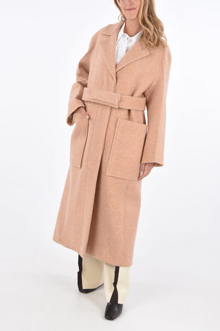 Virgin Wool Belted LAB SPORT Maxi Coat