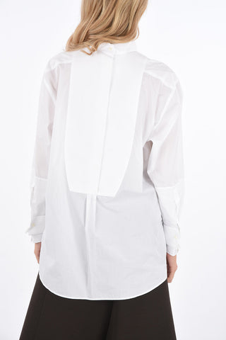 Camicia Tuxedo con Maniche Destrutturate