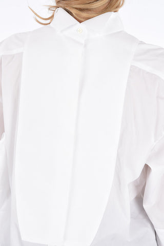Camicia Tuxedo con Maniche Destrutturate
