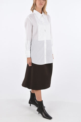 Camicia Tuxedo con Maniche Destrutturate