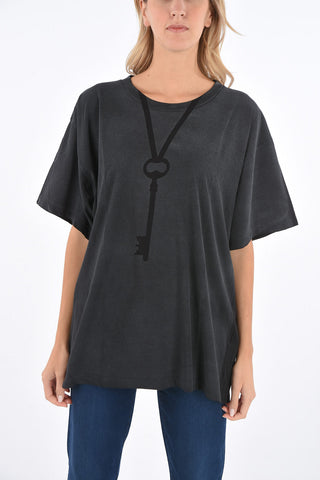 MM6 t-shirt girocollo con stampa