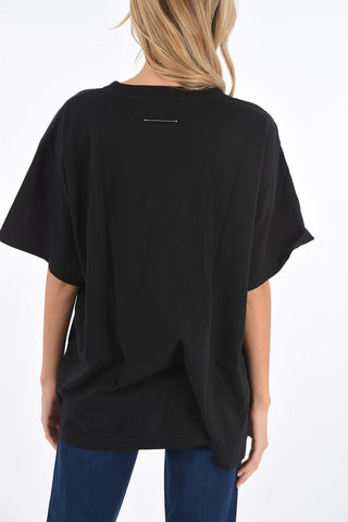MM6 t-shirt girocollo con stampa