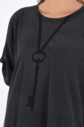 MM6 t-shirt girocollo con stampa