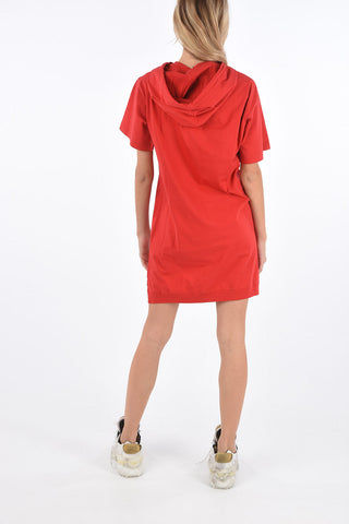 COUTURE! Tee dress ricamato con cappuccio