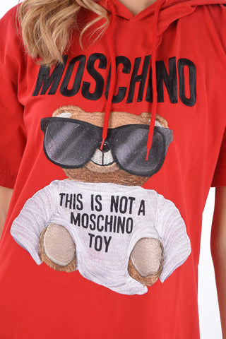 COUTURE! Tee dress ricamato con cappuccio
