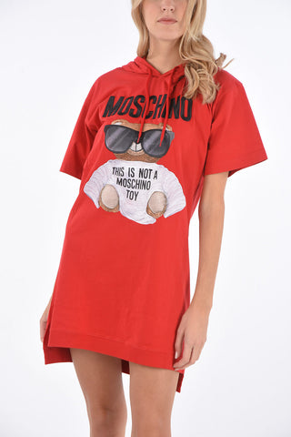COUTURE! Tee dress ricamato con cappuccio