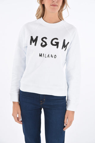 printed crew-neck sweatshirt