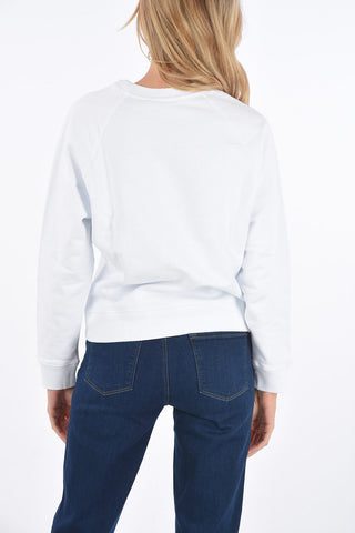 printed crew-neck sweatshirt