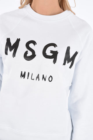 printed crew-neck sweatshirt