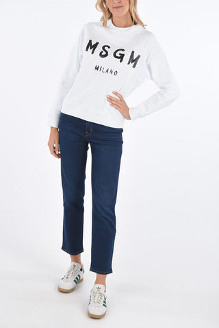 printed crew-neck sweatshirt