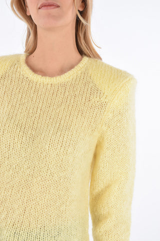 maglia girocollo in misto mohair