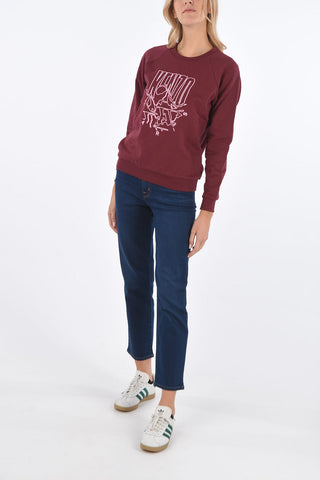 embroidered crew-neck sweatshirt