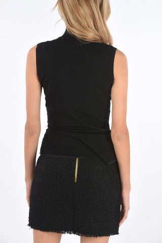 sleeveless turtleneck body