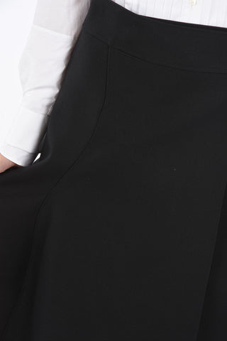 Wool Flared LAY Wrap Skirt