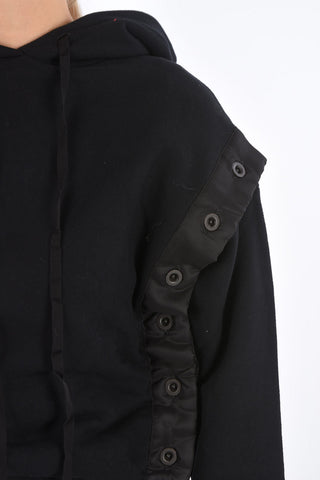 Sleeve Removable Sweatshirt with Hood