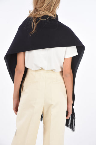 Cashmere Maxi Scarf with Buttons