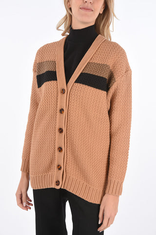 v-neck PEQUIN CHUNKY cardigan