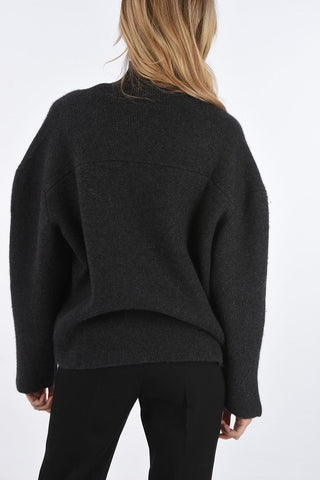 cashmere v-neck oversized sweater