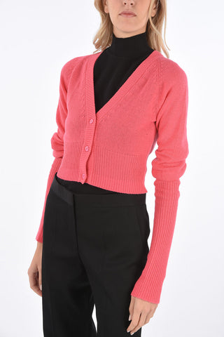 cashmere cropped cardigan