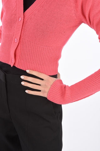 cashmere cropped cardigan