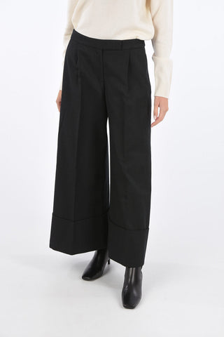 pantalone a una pince wide leg