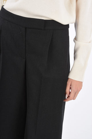 pantalone a una pince wide leg