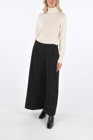 pantalone a una pince wide leg