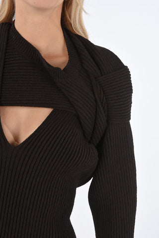 Vestito Destrutturato a Costine