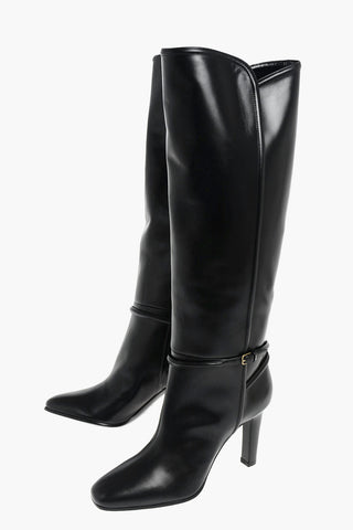 JANE Knee Boots with Ankle Lace 8 cm