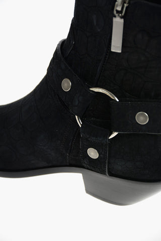 Western Suede FAKE COCCO KENYA Booties