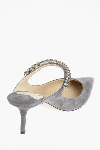 Point Toe Mules with Front Jewel Strap