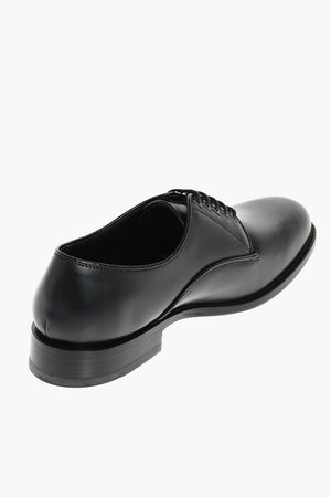 Laced VEAU SPORTIF Derby Shoes Metal Eyelet 