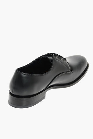 Laced VEAU SPORTIF Derby Shoes Metal Eyelet 