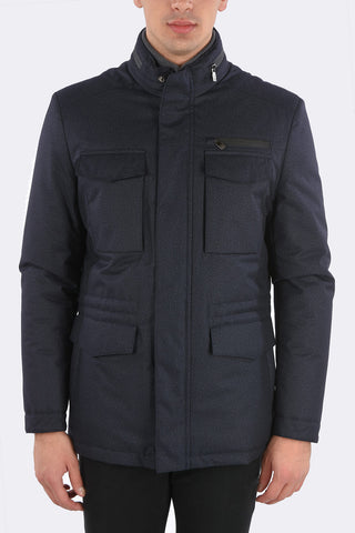 ID Multipocket Padded Jacket with Removable Hood