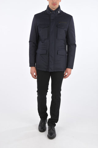 ID Multipocket Padded Jacket with Removable Hood