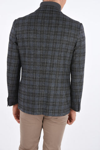 District Check GATE Blazer with 2 Patch Pockets