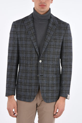 District Check GATE Blazer with 2 Patch Pockets